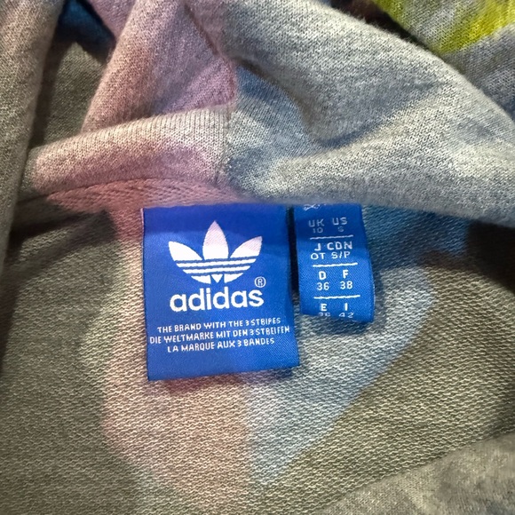 Adidas Gray Hoodie with Blue Tag - Picture 2 of 2